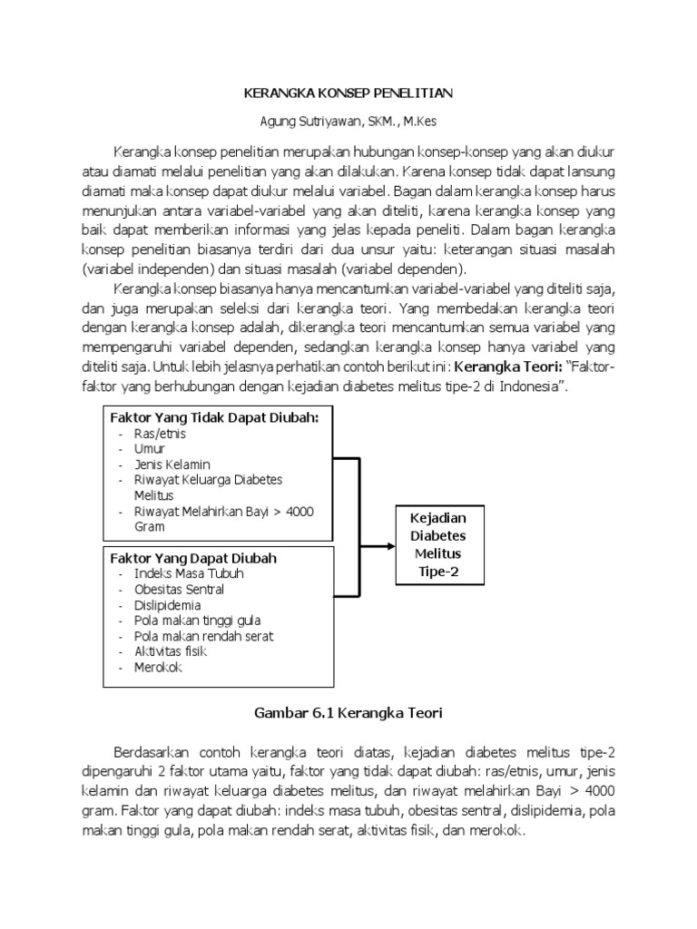 Kerangka Konsep Penelitian | PDF
