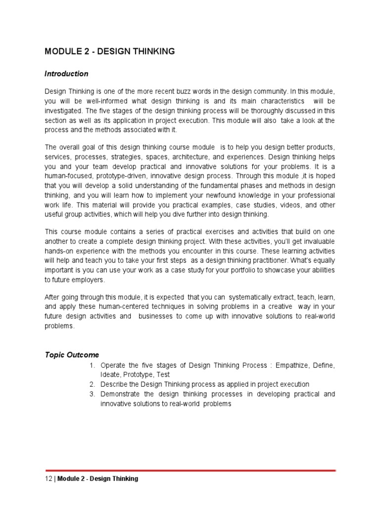 Design Thinking Pdf Design Thinking Design
