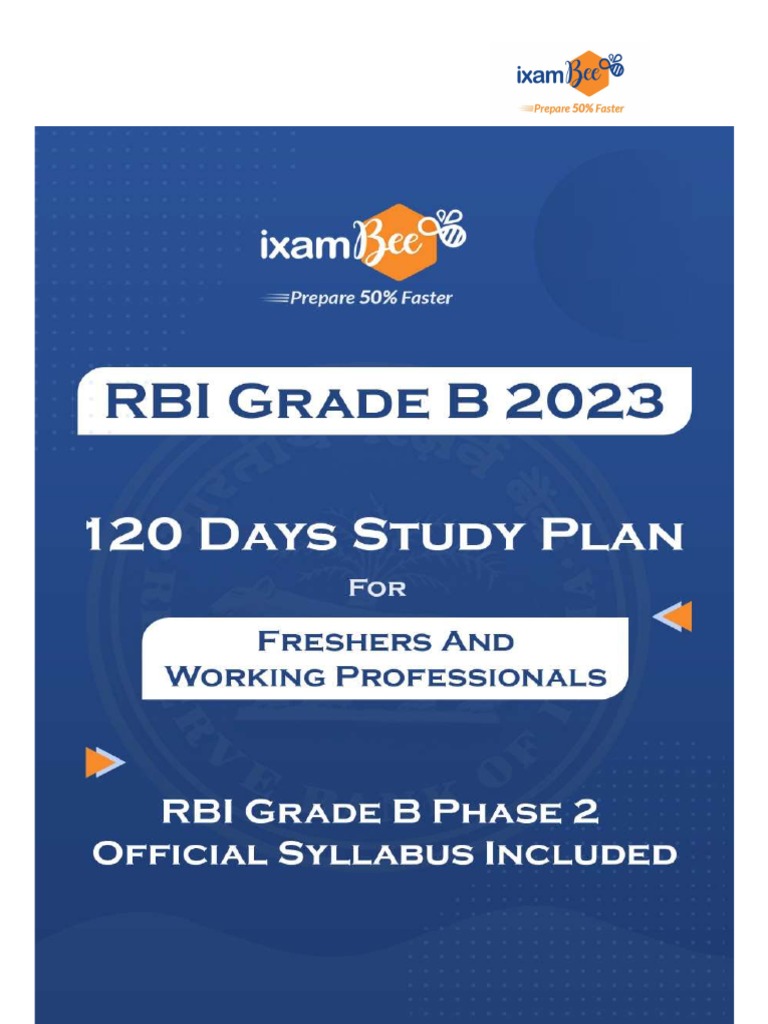 1664360101RBI Grade B 120 Days Study Plan For Freshers PDF Reserve