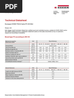 MDF Technical Data Sheet Overview | PDF | Materials Science | Building ...