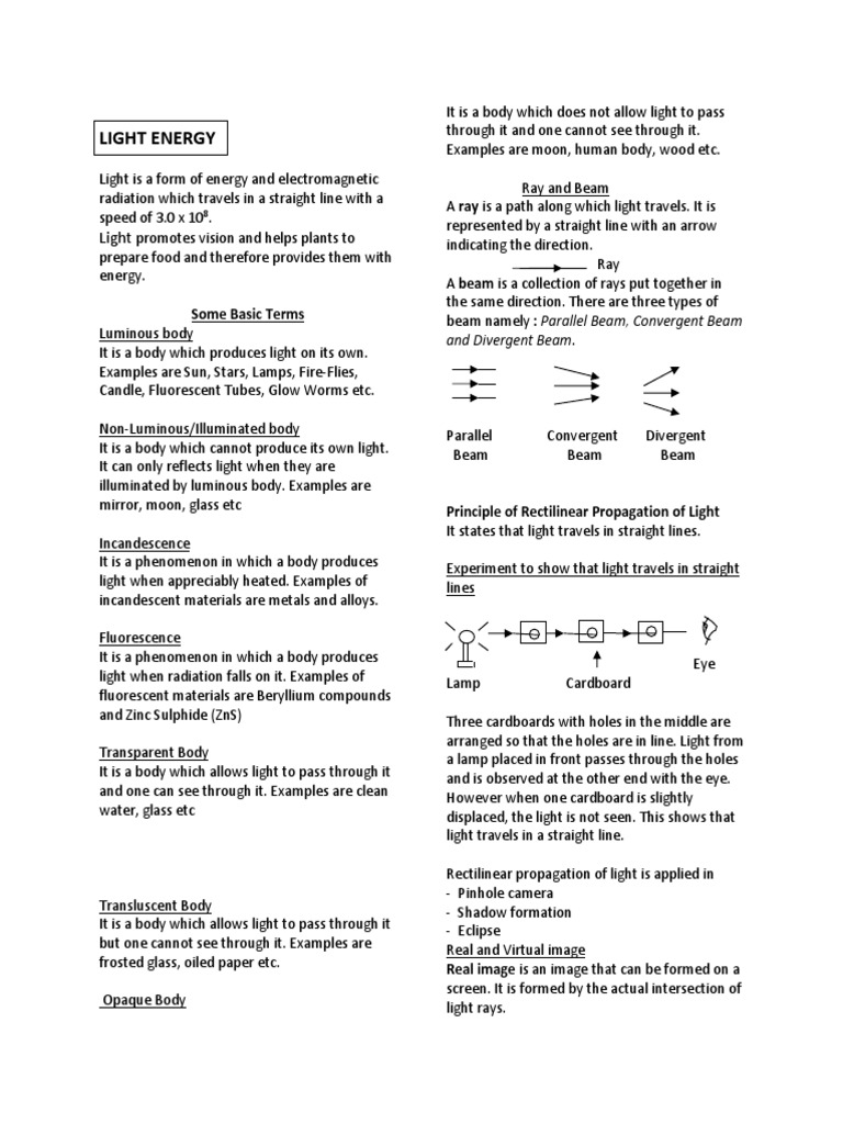 Light Energy and Its Applications | PDF | Solar Eclipse | Shadow