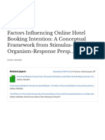 01 - Emir Et Al. 2016 - Factors Influening Online Hotel Booking Intention - A Conceptual Framework From SOR Perspective-With-Cover-Page-V2