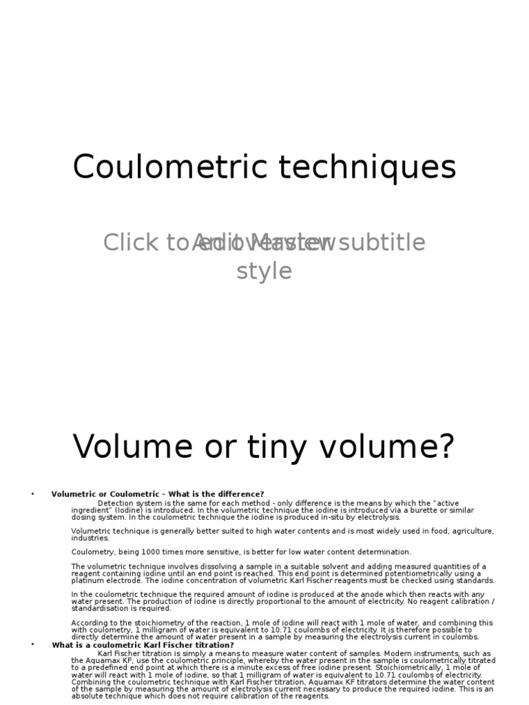 Coulometric PDF Titration Chemistry