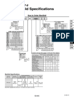 Manifold Specifications: Series