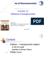 12 - Inflation Vs Unemployment - 2022