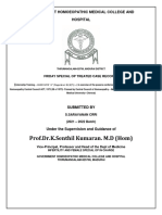 Prof - Dr.K.Senthil Kumaran. M.D (Hom) : Government Homoeopathic Medical College and Hospital