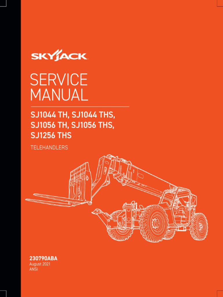 SKYJACK Service Manual SJ1256 THS | PDF | Vehicles | Mechanical Engineering