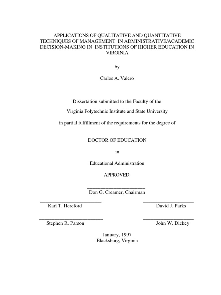 Qualitative and Quantitative Techniques in Management | PDF ...
