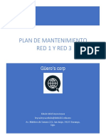 Plan de Mantenimiento Redes