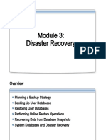 Disaster Recovery