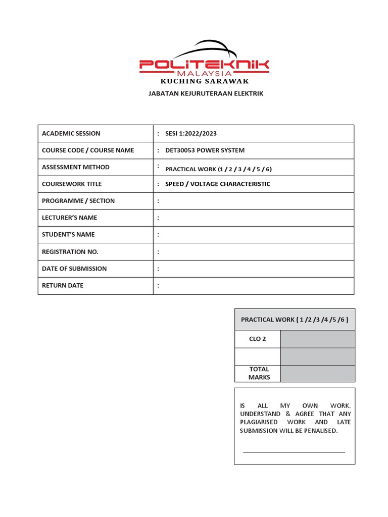 Speed/Voltage Characteristics in Power Systems | PDF | Ac Power Plugs ...