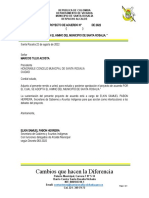 Por El Cual Se Instotucionaliza El Himno Del Muncipio de Santa Rosalia