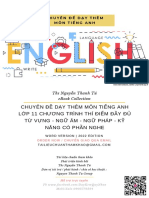 Chuyên Đề Dạy Thêm Môn Tiếng Anh Lớp 11 Chương Trình Thí Điểm Đầy Đủ Từ Vựng - Ngữ Âm - Ngữ Pháp - Kỹ Năng Có Phần Nghe