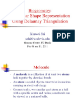 Biogeometry Molecular Shape Representation Using Delaunay Triangulation