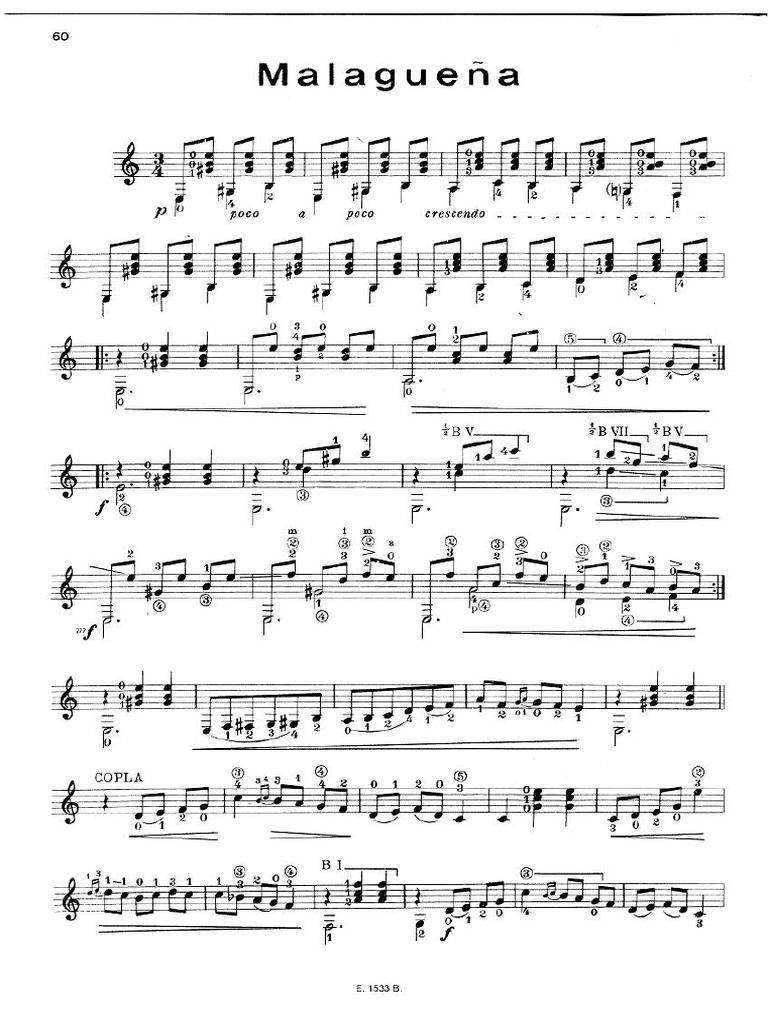 Malaguena - Tarrega | PDF