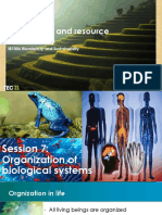 Session 7 Organization of Biological Systems