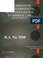 Case Digests of Selected Ponencias of Justice Caguioa Updated 10.12.22