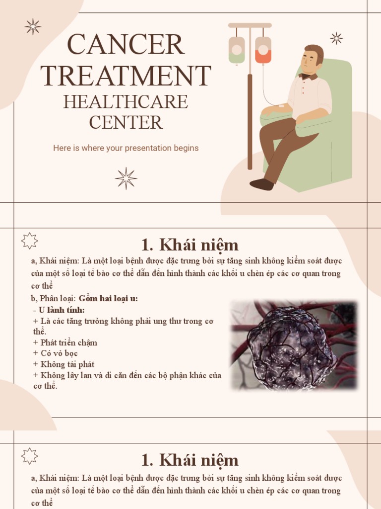 Cancer Treatment Healthcare Center by Slidesgo PDF