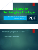 Semiología y Patología: Síntomas y Signos Generales