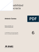 Libro Gobernabilidad y Democracia, Antonio Camou