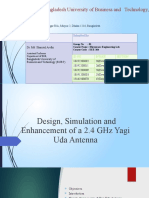 Design Simulation and Enhancement of A 2.4 GHZ Yagi Uda Antenna - PPTX Autosaved