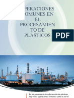 Clase 2. Operaciones Comunes en El Procesamiento de Plásticos