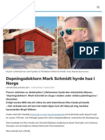 Dopningsdoktorn Mark Schmidt Hyrde Hus I Norge - SVT Sport