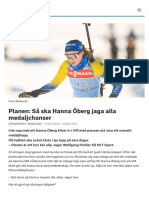 Planen: Så Ska Hanna Öberg Jaga Alla Medaljchanser - SVT Sport