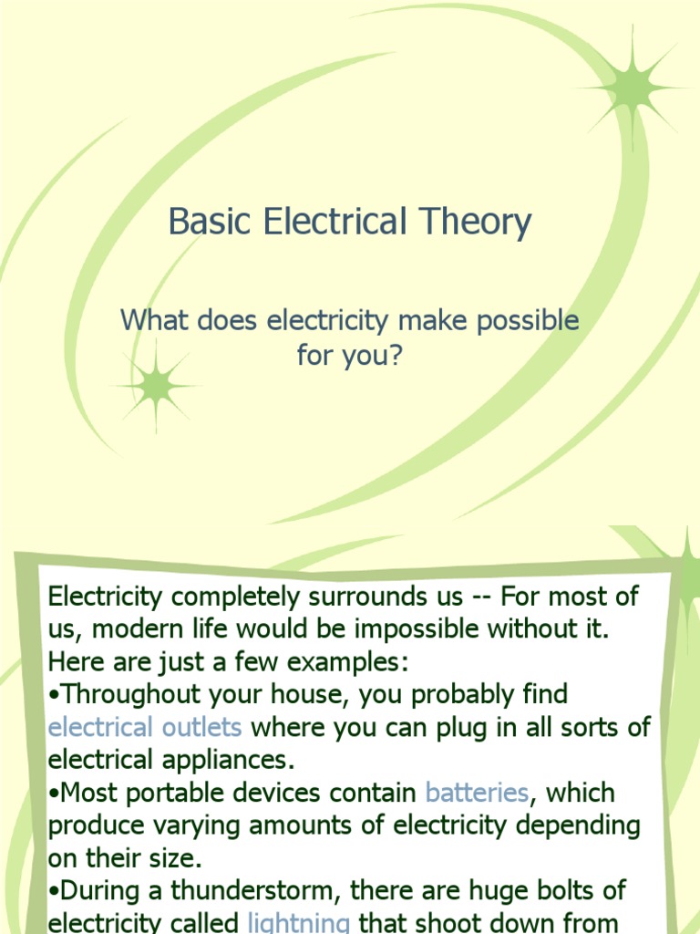 Basic Electrical Theory PDF