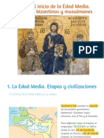 Edad Media: Invasiones germánicas, Imperio Bizantino e Islam (476-1453