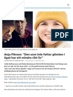 Anja Pärson: "Den Som Inte Fattar Glimten I Ögat Har Ett Mindre Rikt Liv" - SVT Sport