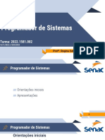 Programador de Sistemas Aula 01