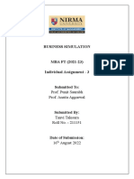 MBA Business Simulation Competitive Analysis