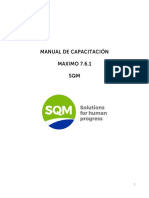 Manual de Capacitación MAXIMO 7.6.1 Version SQM