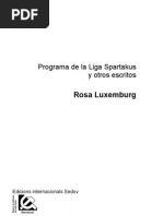 Rosa Luxemburgo - Programa de La Liga Spartakus y Otros Escritos