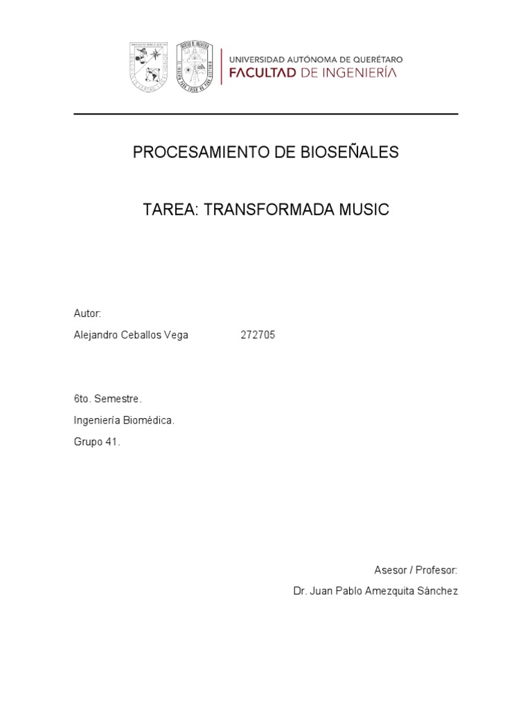 Tarea 3 music pdf transformada de fourier frecuencia