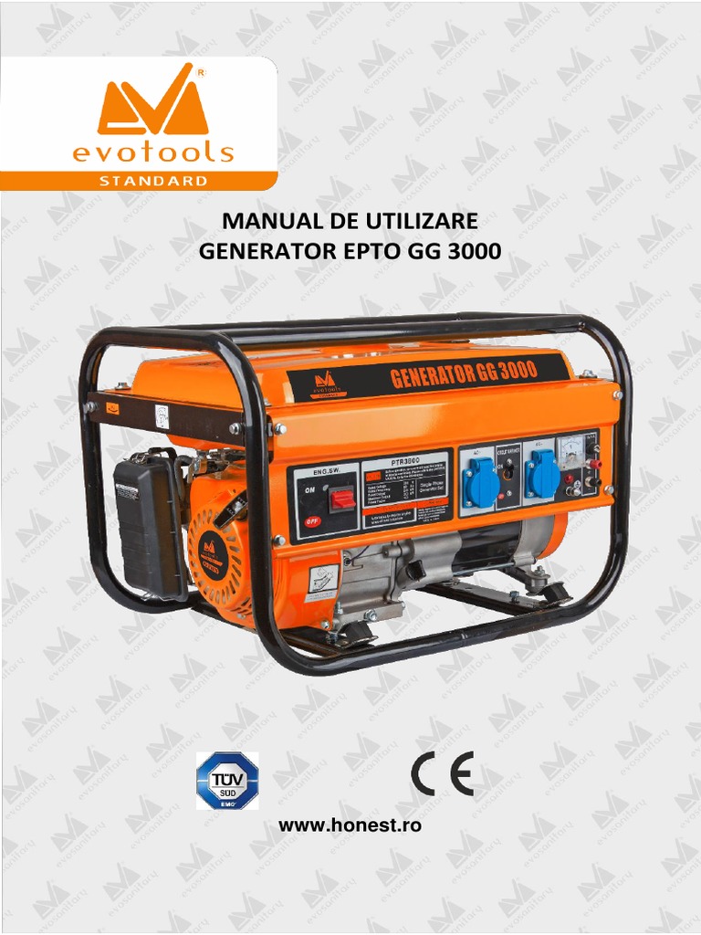 Manual de Utilizare Generator Epto GG 3000 - 181762 | PDF