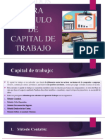 Métodos para Cálculo de Capital de Trabajo