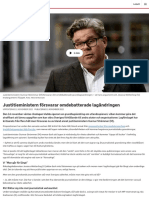Justitieministern Försvarar Omdebatterade Lagändringen - SVT Nyheter