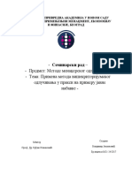 Seminarski Rad - Metode Menadzerskog Odlucivanja - Primena Metoda VKO Na Primeru Javnih Nabavki