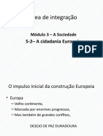 O Impulso Inicial Da Construção Europeia.