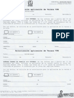 Autorización Aplicación de Vacuna VPH