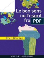 Le Bon Sens ou lEsprit français - Bergson