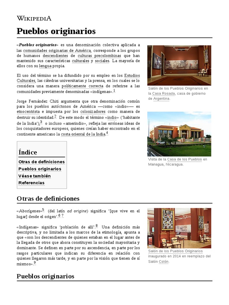 Pueblos Originarios | PDF | Pueblos Indígenas de las Américas | Américas
