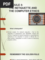 Lesson 4 Cyber Ethics