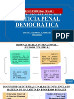 Estándar de La Justicia Penal Democrática: Derecho Procesal Penal I