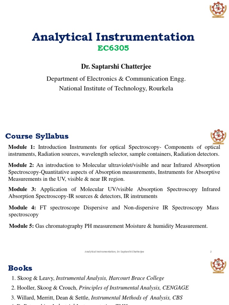 Analytical Instrumentation Pdf