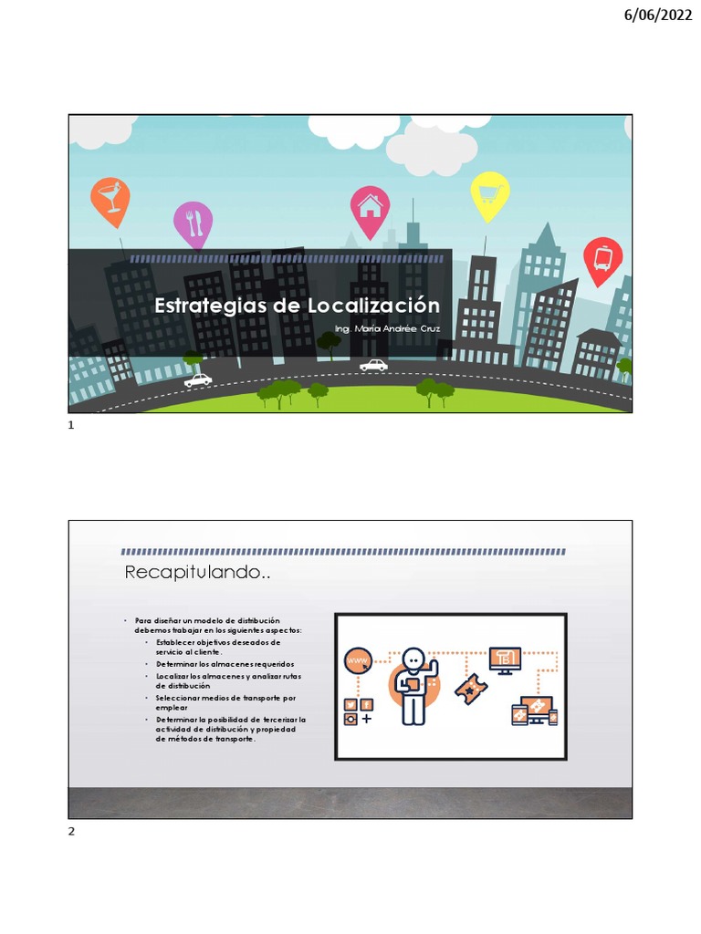 Localización Optima de Las Instalaciones 2022 PDF Almacén Transporte