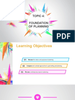 Topic 4 Foundation of Planning