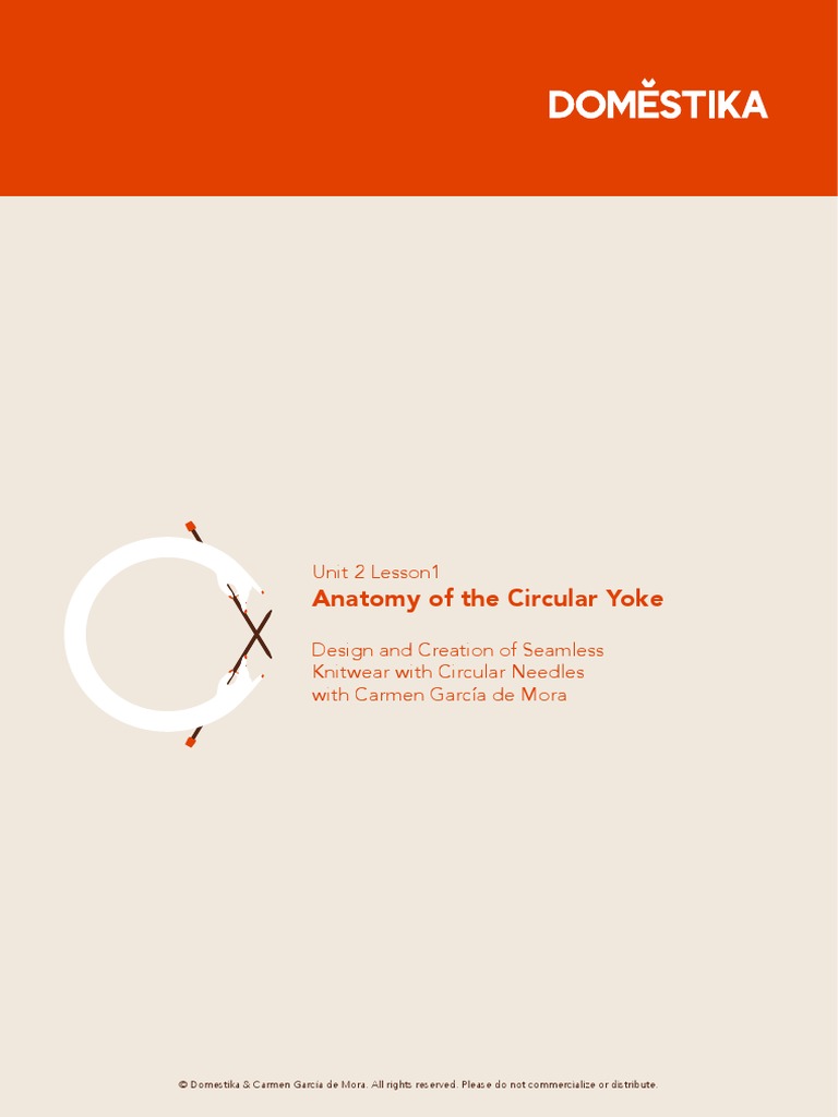 U2L1 Anatomy of The Yoke EN PDF Textiles Knitting